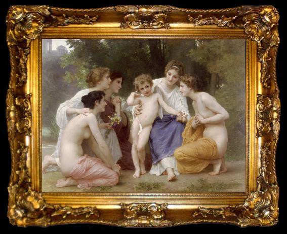 framed  Adolphe William Bouguereau Admiration (mk26), ta009-2